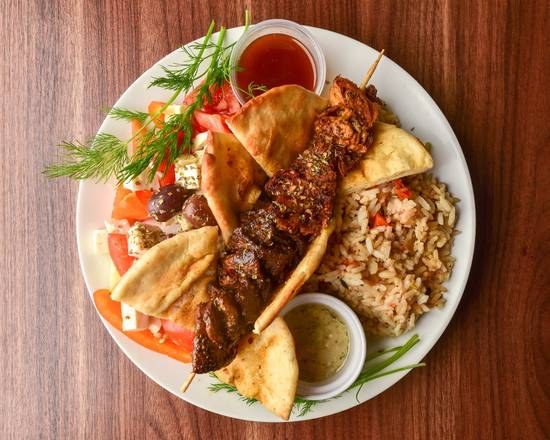 Vegan Combo Souvlaki Meal